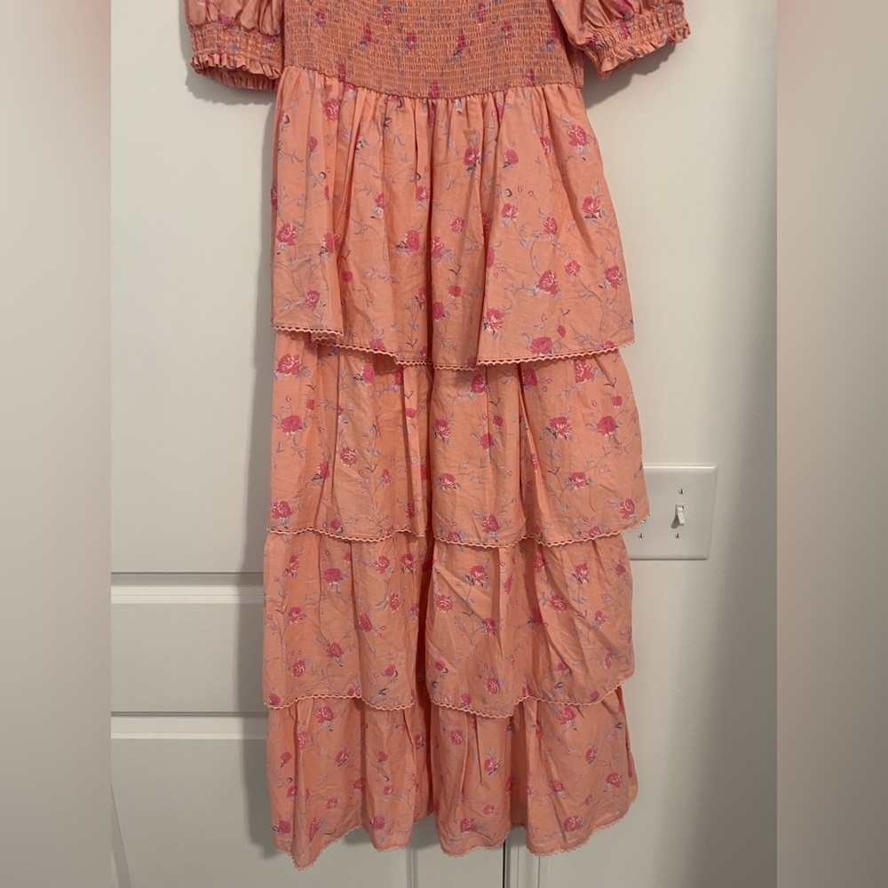 LoveShackFancy x Target Simone Floral Tiered Midi Dress - Picture 5 of 8